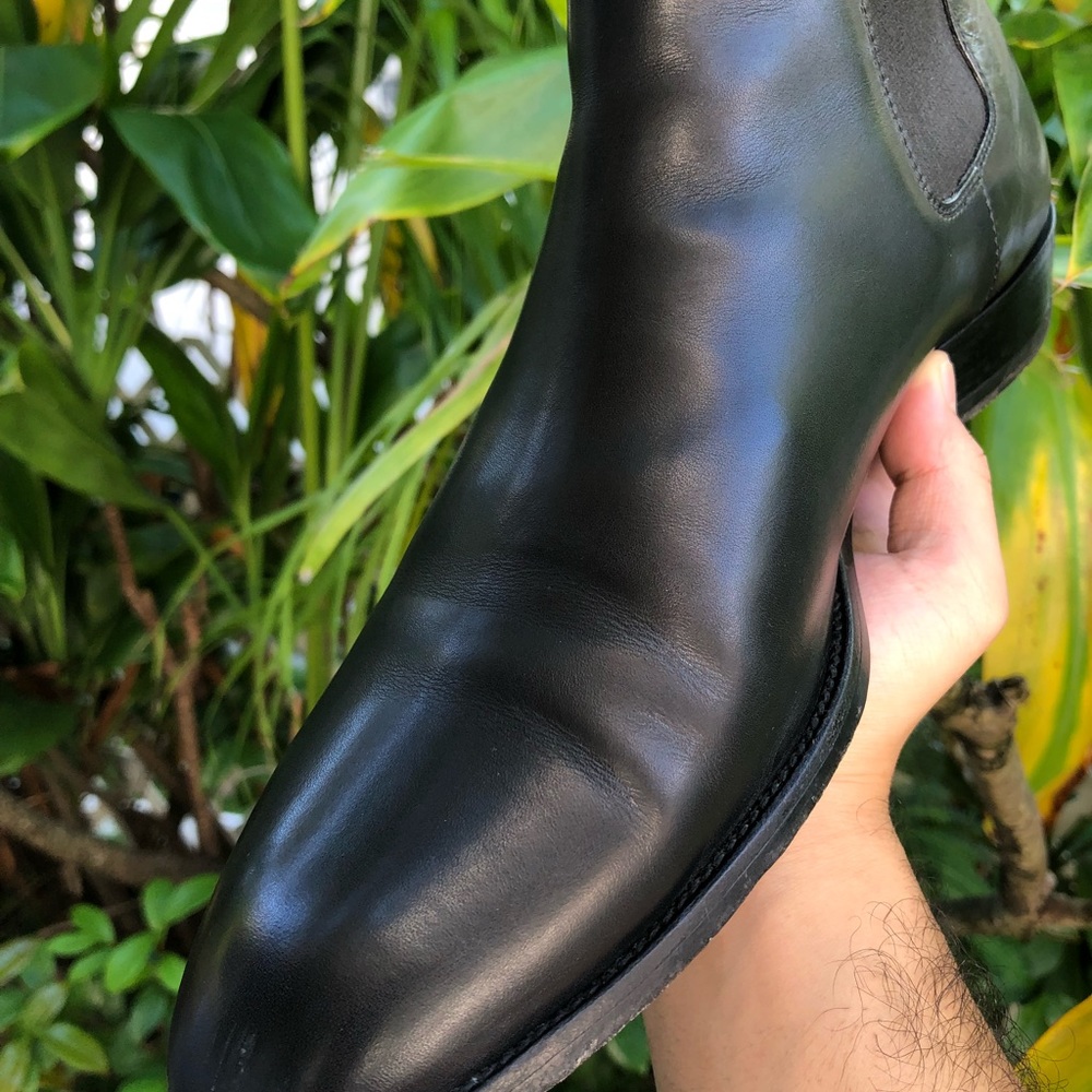 Saint Laurent Paris Leather Wyatt Chelsea Boot - Picture 2 of 7